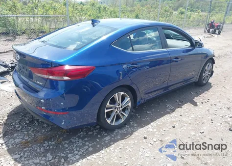 2018 Hyundai Elantra Limited z USA, uszkodzony, nr VIN 5NPD84LF4JH378229